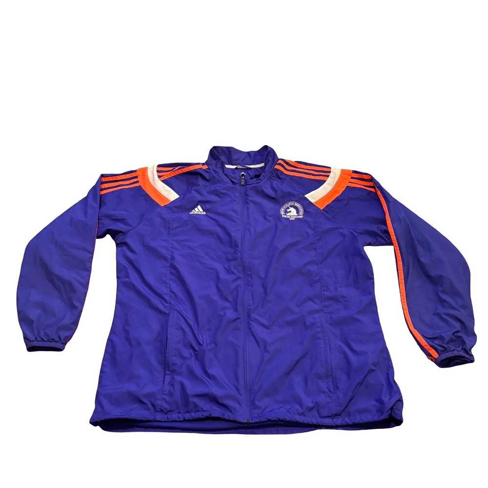 Adidas Mens Boston Marathon 2015 Celebration Jacket Blue Orange XL S87886